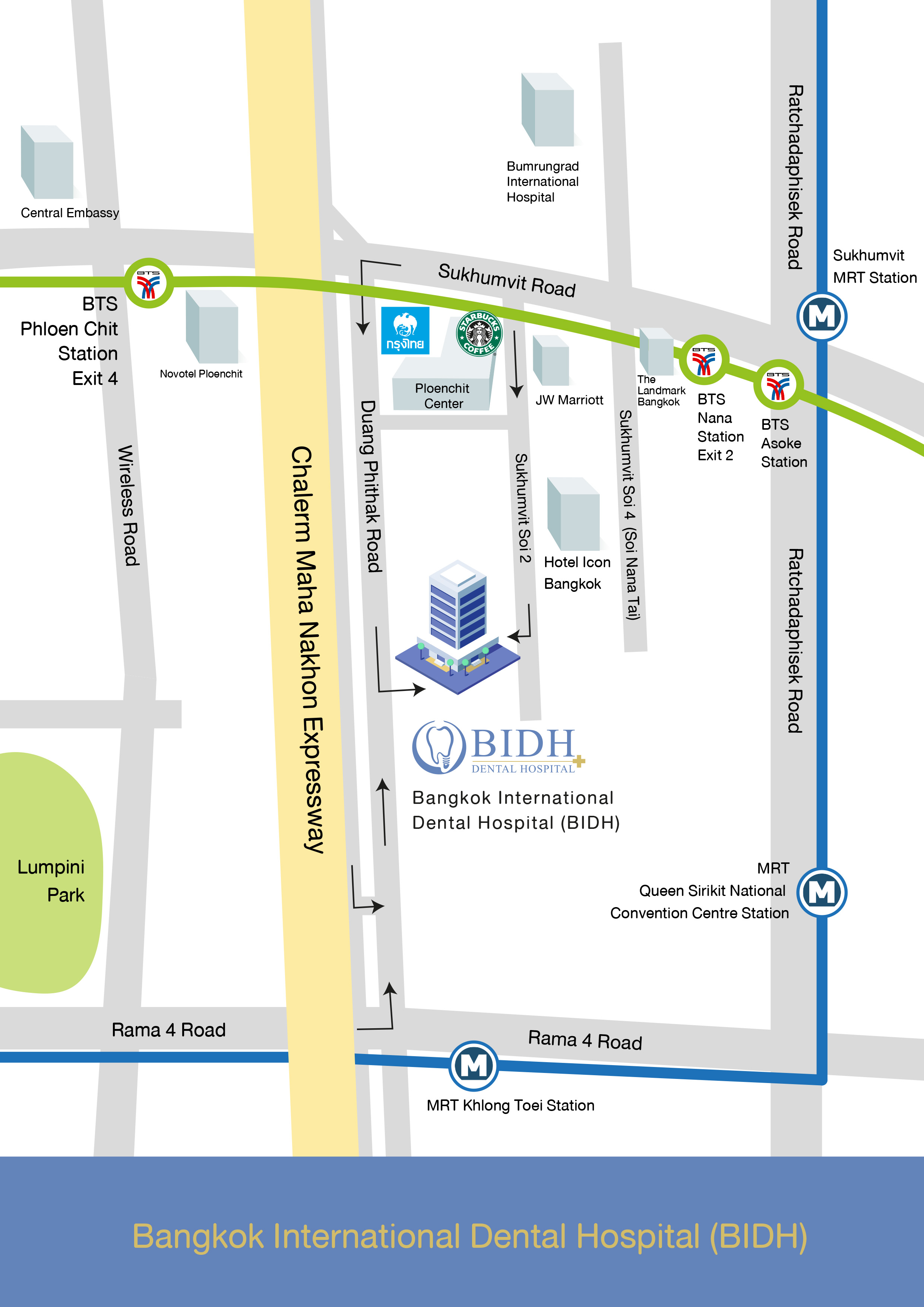 Map BIDH Dental Hospital
